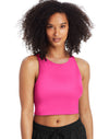 Champion Womens Cropped Fitted Tank, XL, Bubbly Pink