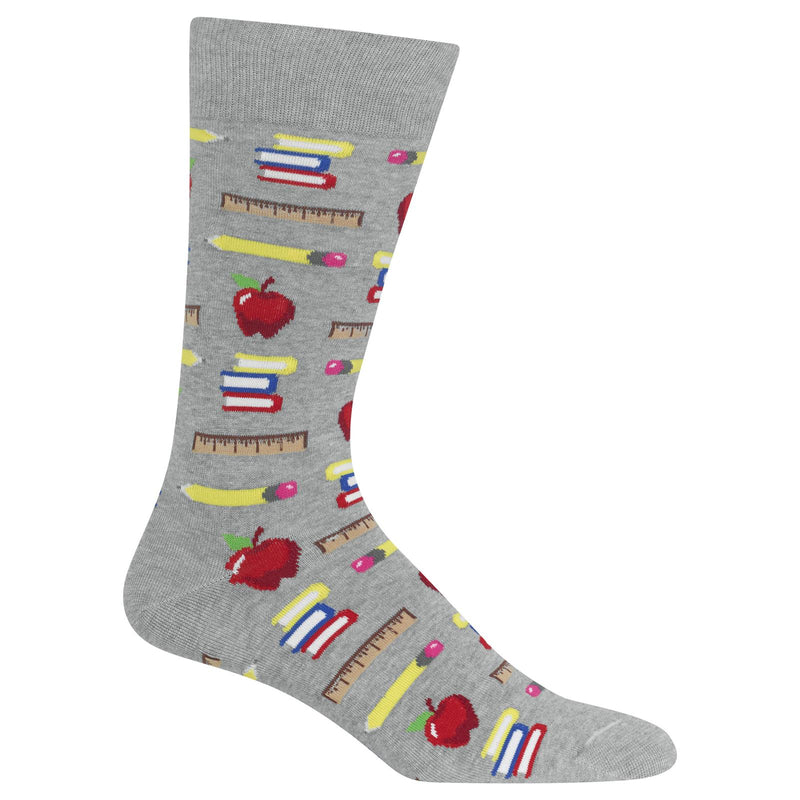 Hot Sox Mens Teachers Pet Crew Socks