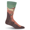 K. Bell Mens Grizzly Bear Crew Socks