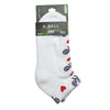 K. Bell Womens Love Tennis Socks