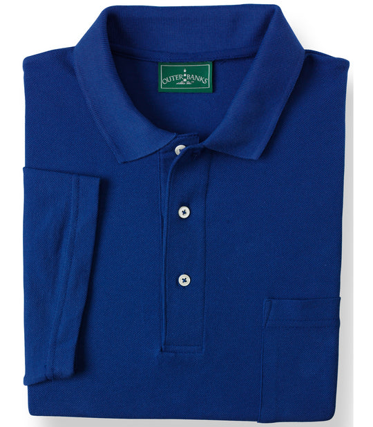 Outer Banks Men's Essential Pique Polo with Pocket