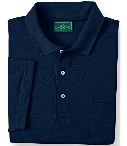 Outer Banks Men's Essential Pique Polo with Pocket