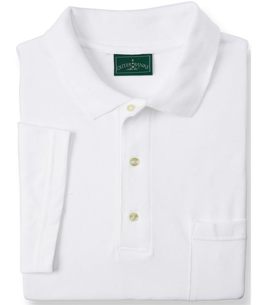 Outer Banks Men's Essential Pique Polo with Pocket