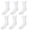 Fruit of the Loom Mens 6 Pair Half Cushion Crew Socks