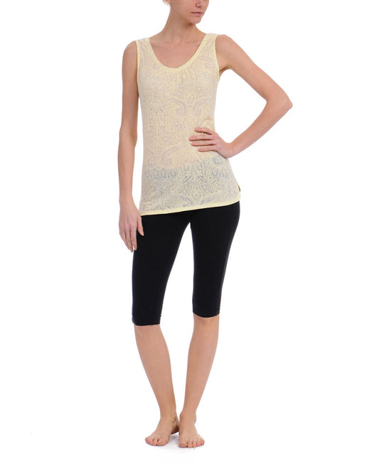 Danskin Women's Yoga Destination Burnout Tank Top Tunic