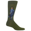 Hot Sox Mens Blue Boy Crew Socks