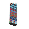 Hot Sox Mens Graffiti Wall Tube Socks