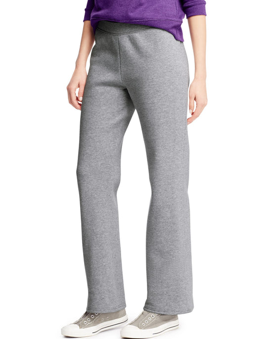 Hanes Women`s ComfortSoft EcoSmart Petite Open Leg Sweatpants