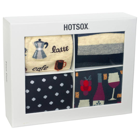 Hot Sox Womens Socks Best Sellers Gift Box 4 Pair