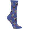 Hot Sox Womens Smart Frenchie Crew Socks