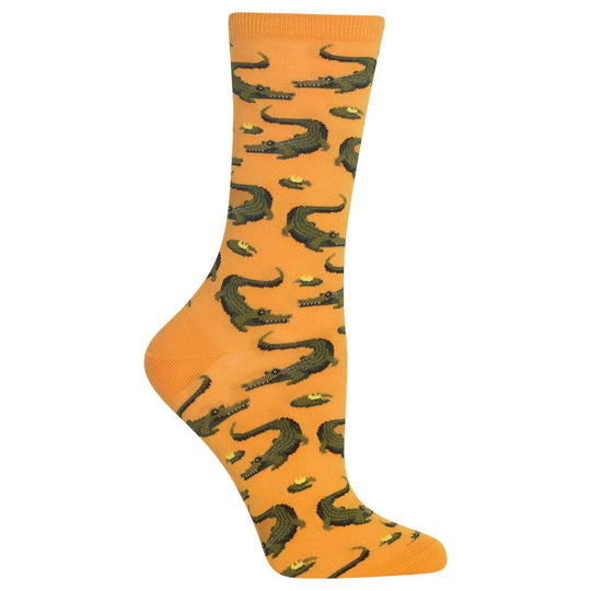 Hot Sox Womens Alligators Crew Socks