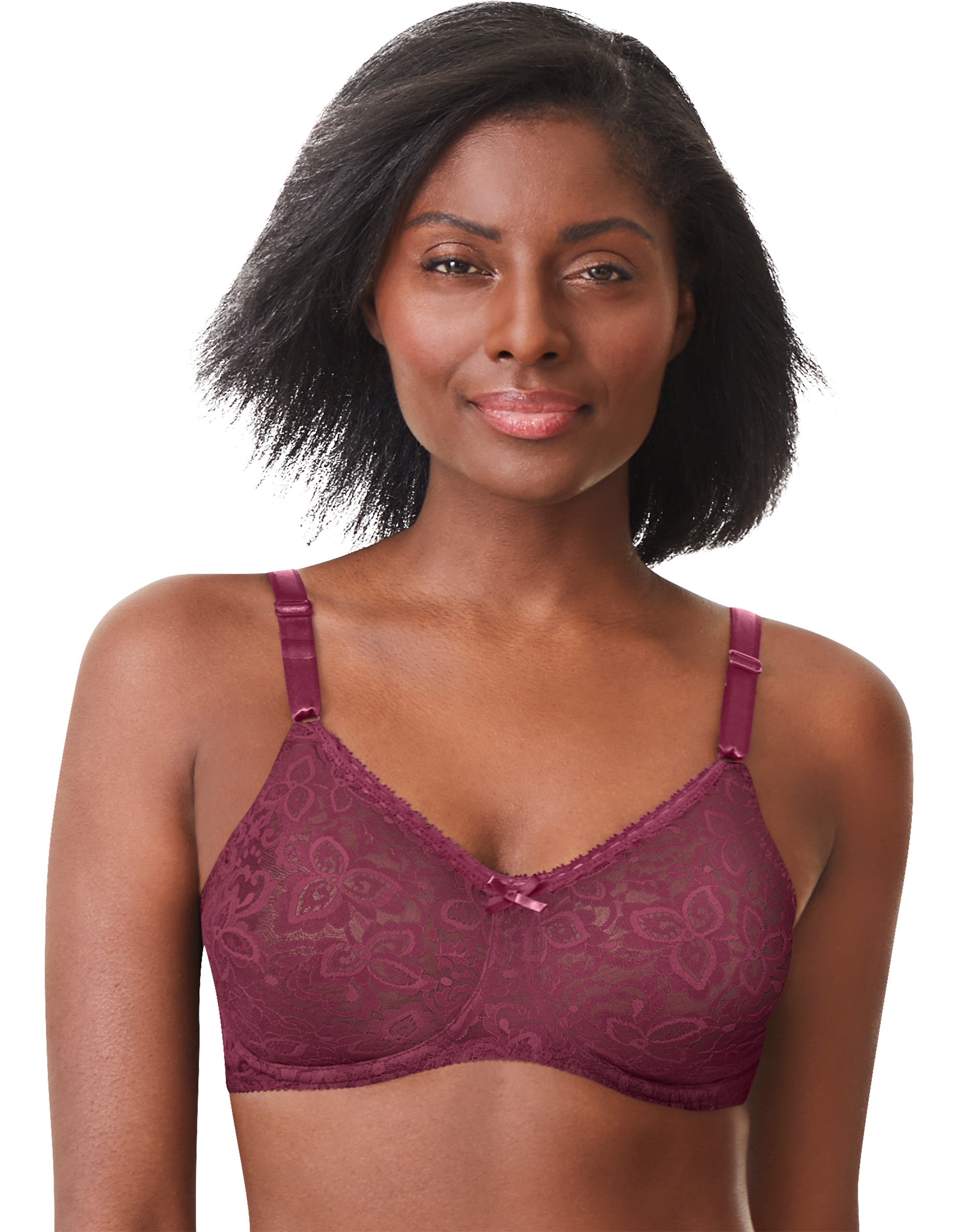 BALI Women's Purple Lace Underwire Bra Size 36DD - $24 - From Katrina