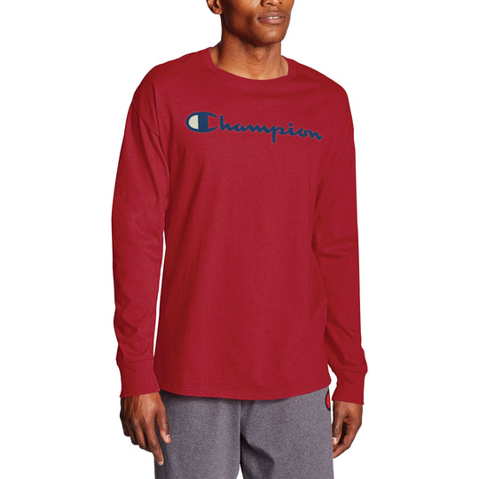 Champion Mens Classic Jersey Long-Sleeve Tee