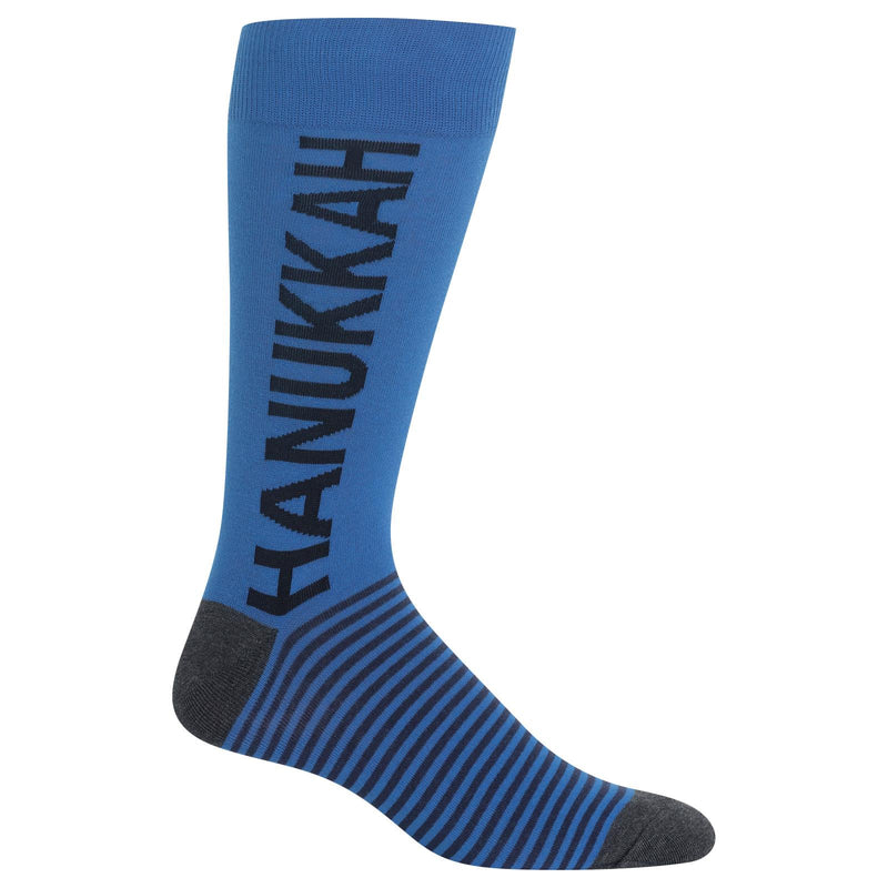 Hot Sox Mens Hanukkah Crew Socks