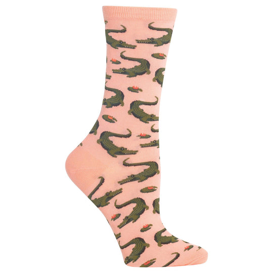 Hot Sox Womens Alligators Crew Socks