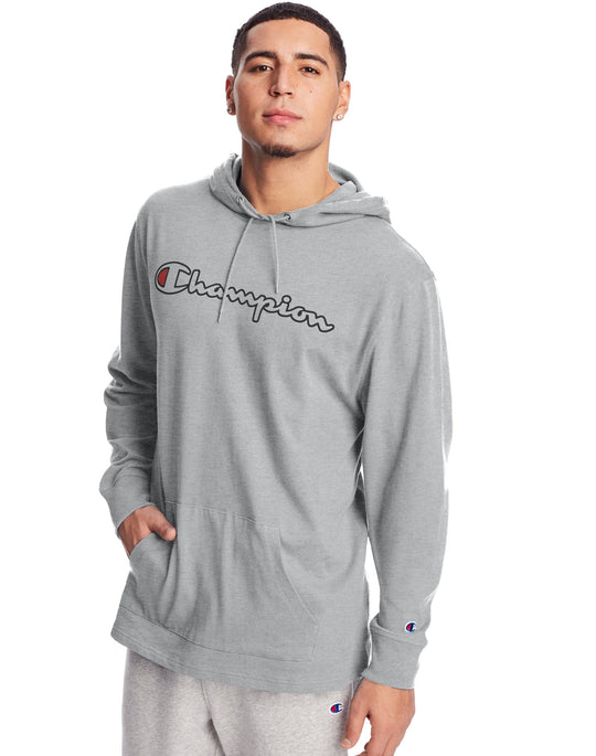 Champion Mens Middleweight Hoodie, L, Black