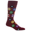 Hot Sox Mens Billiards Crew Socks