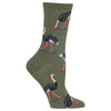 Hot Sox Womens Ostritch Crew Socks