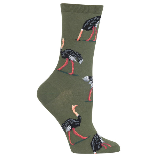 Hot Sox Womens Ostritch Crew Socks