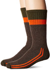 Fruit of the Loom Mens Work Boot Socks 2 Pair with Accent Cuff