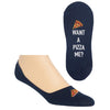 Hot Sox Mens Wanna Pizza Me Liner Socks