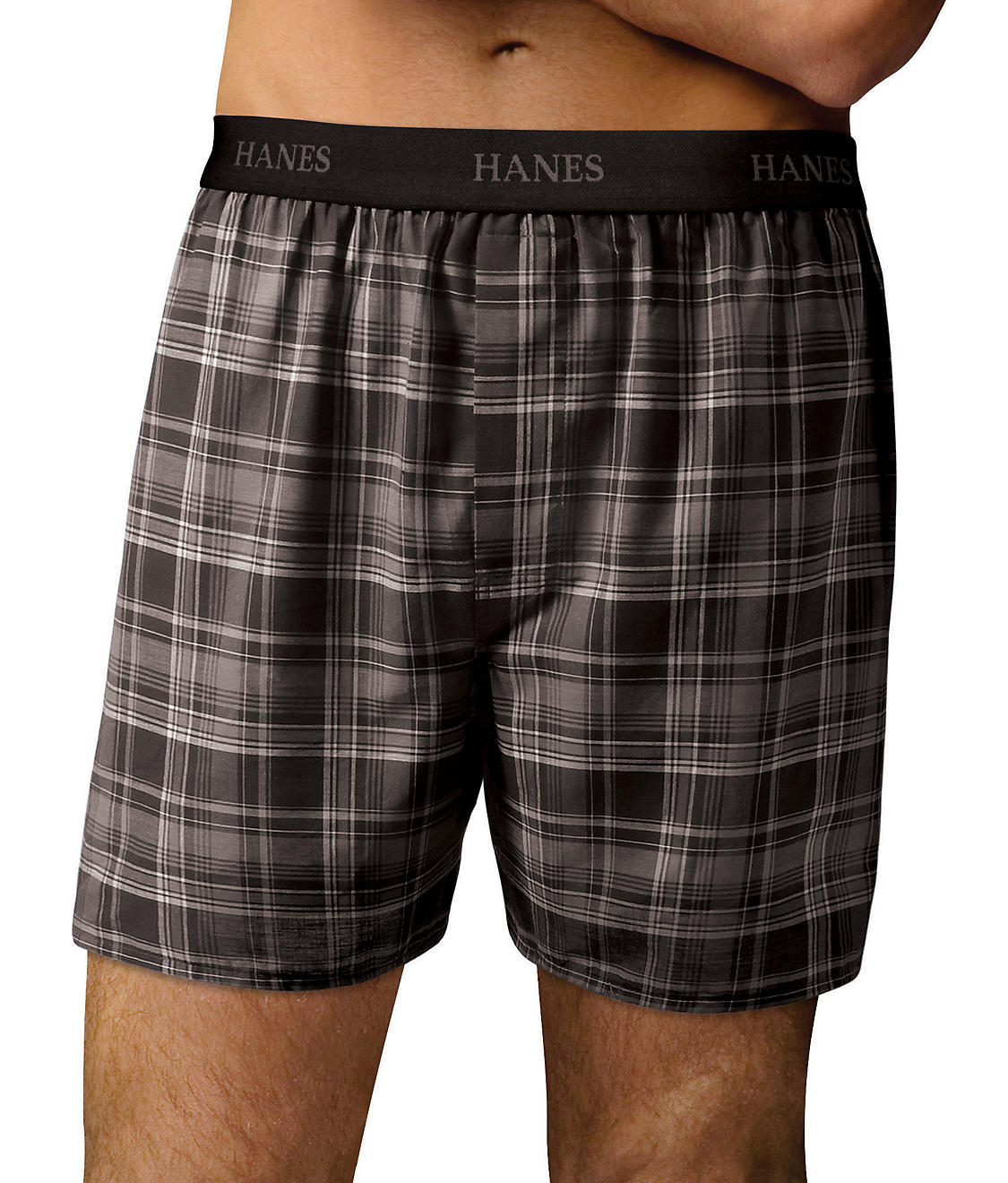 Hanes Classics Men's Tagless Knit Boxers Comfort Flex Waistband 5-Pack at   Men's Clothing store