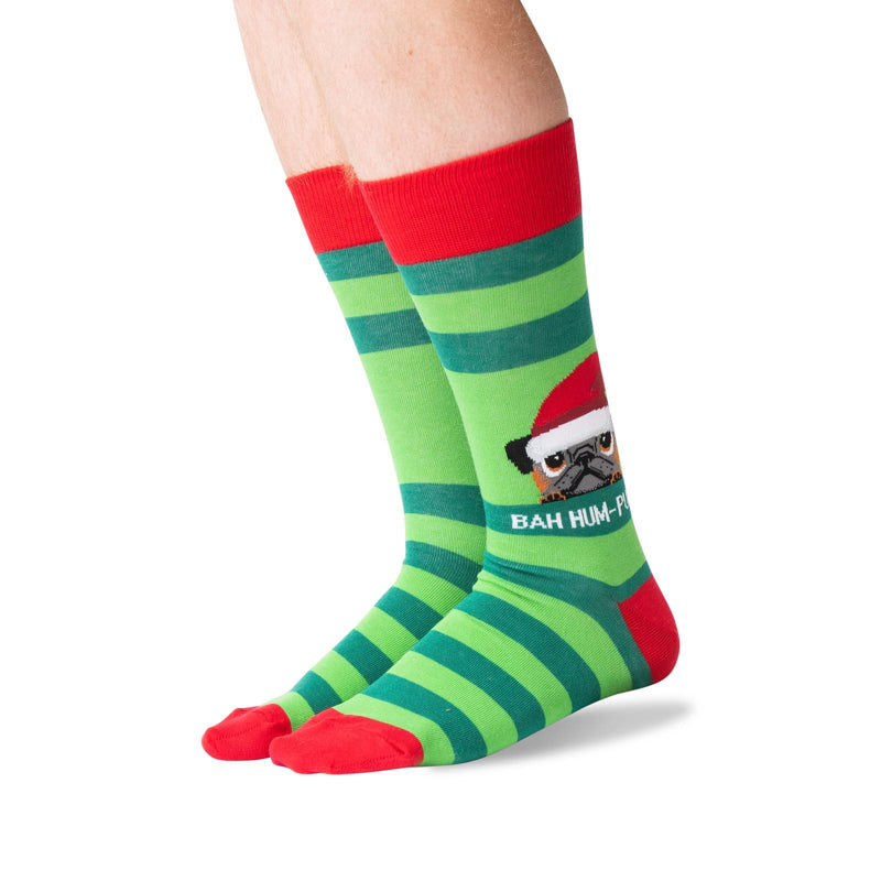 Hot Sox Womens Bah Humpug Crew Socks