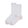 Hot Sox Womens Contrast Heel and Toe Crew Socks