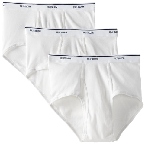 Fruit of the Loom Men`s 3-Pack White Brief