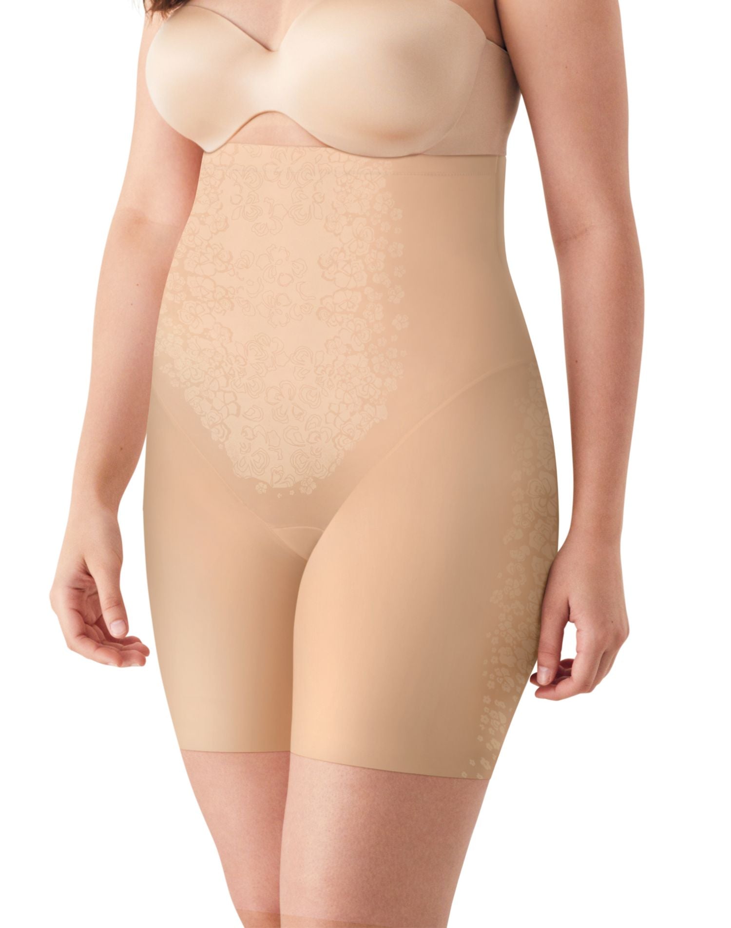 Size Large Maidenform Flexees Smoothing Thigh Slimmer Cool Comfort