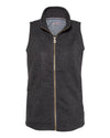 Weatherproof Womens Vintage Sweaterfleece Vest W2030117, S, Light Grey Heather