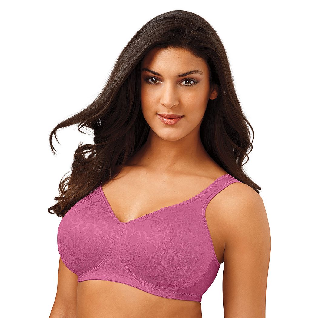 Funicet Women's 18-Hour Ultimate Lift Smooth Wireless Full-Coverage Bra  with Everyday Comfort Front Buckle with Seamless Stretch Lightly Comfort  Plus