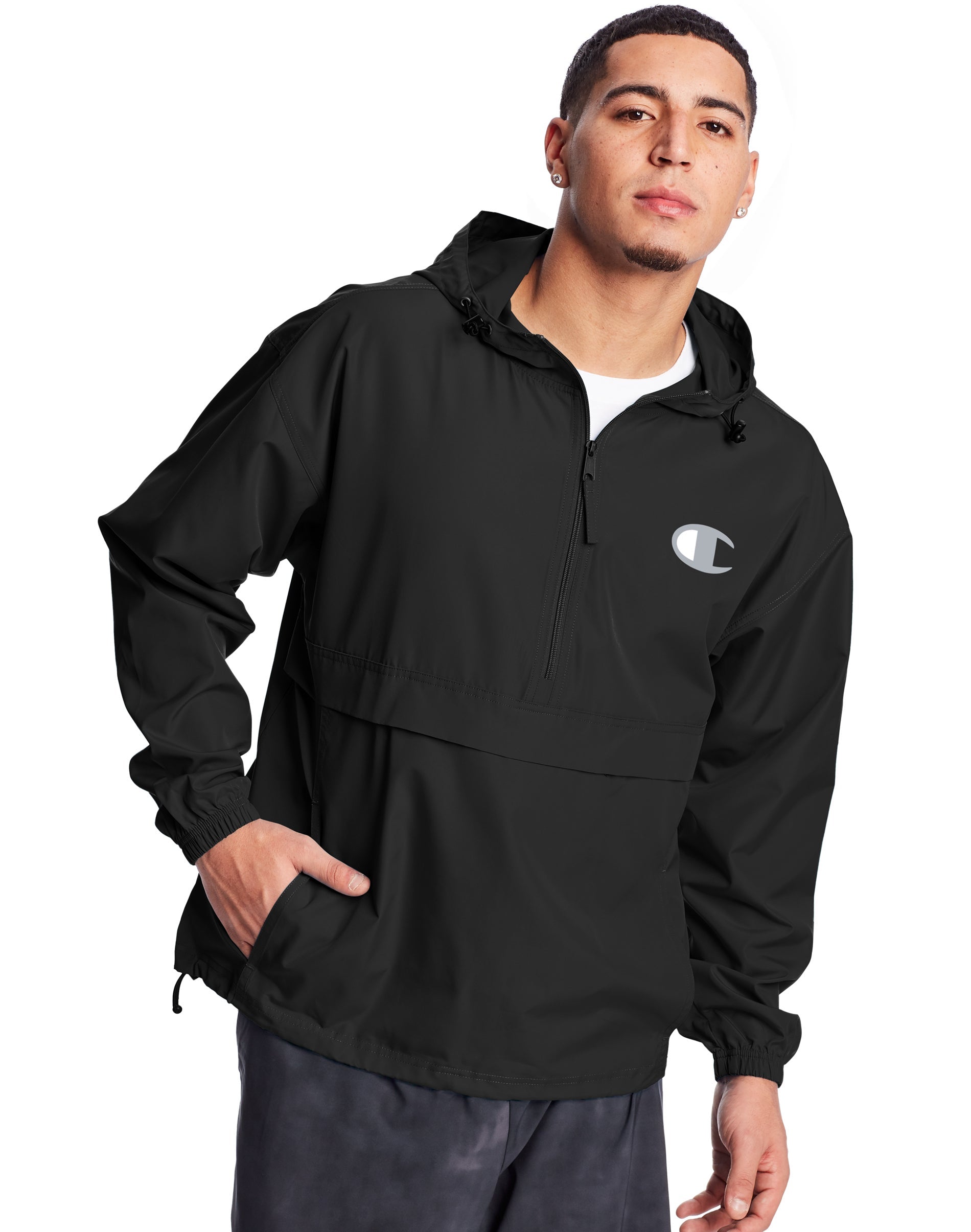 Champion Men's Lightweight Jacket - Black - L