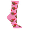 Hot Sox Womens Sloth Love Crew Socks