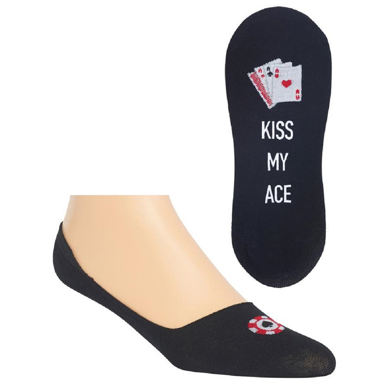 Hot Sox Mens Kiss My Ace Liner Socks