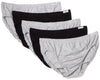 Fruit of the Loom Men`s 5-Pack Black/Grey No-Fly Sport Briefs