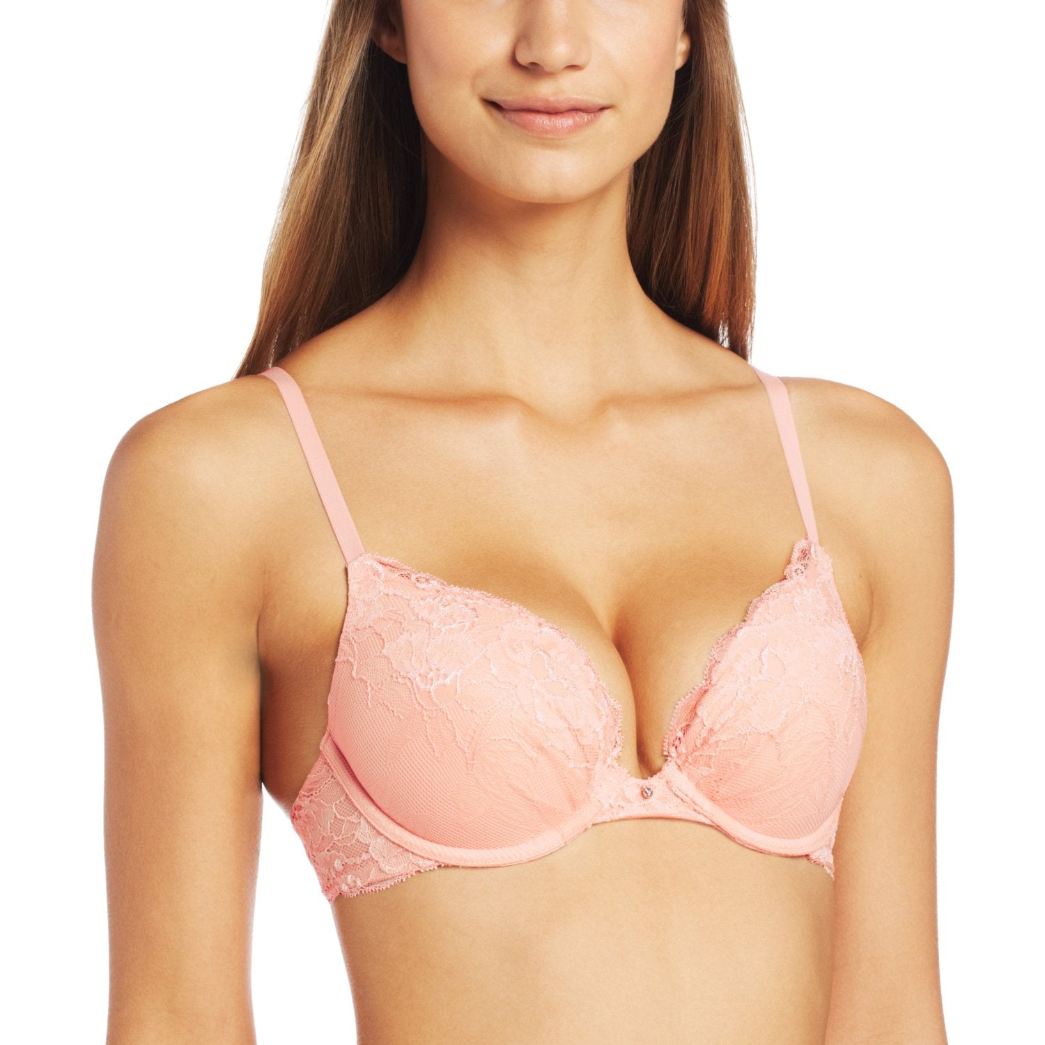 Maidenform Comfort Devotion Lace Bra, Wirefree Bra with Full Coverage, Push-Up  Bra with Natural Lift, Comfortable Bra, Soft Berry Pink W/Peony Parade, 32A  : : Clothing, Shoes & Accessories