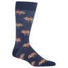 Hot Sox Mens Hippo Crew Socks