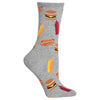 Hot Sox Womens BBQ Food Crew Socks