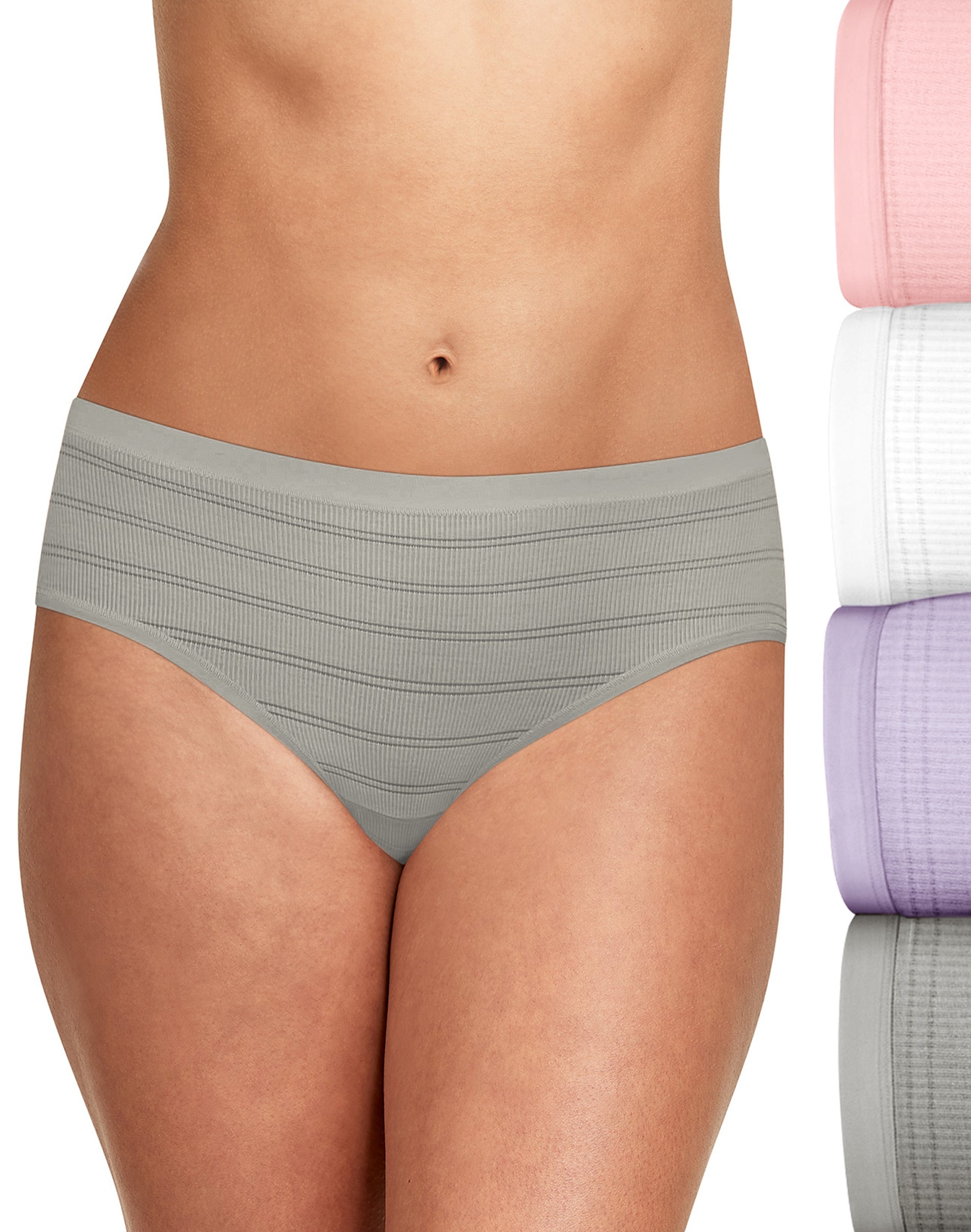 Hanes Ultimate Comfort Cotton Women's Bikini Panties 5-Pack