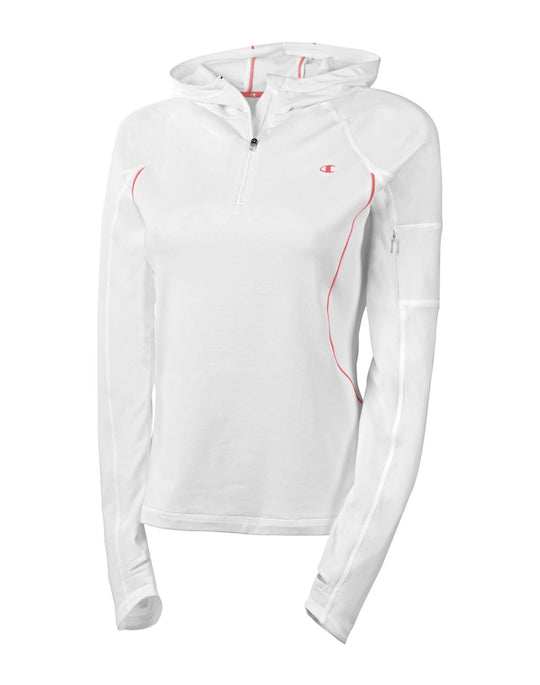 Champion Ultimate Double Dry+ Quarter-Zip Hooded Women's Pullover