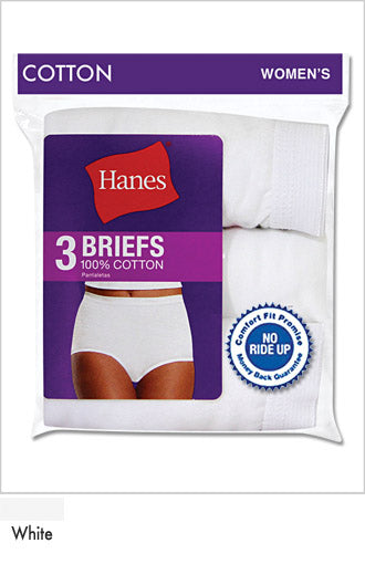 Hanes Women's cotton briefs underwear, Assorted, S UK 