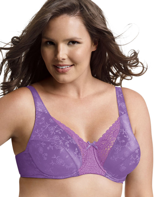 Playtex Women's Secrets Love My Curves Signature Floral Underwire Full  Coverage Bra Us4422