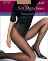 Hanes Silk Reflections French Cut Lace Panty Control Top Sandlefoot Pantyhose 1 Pair pack