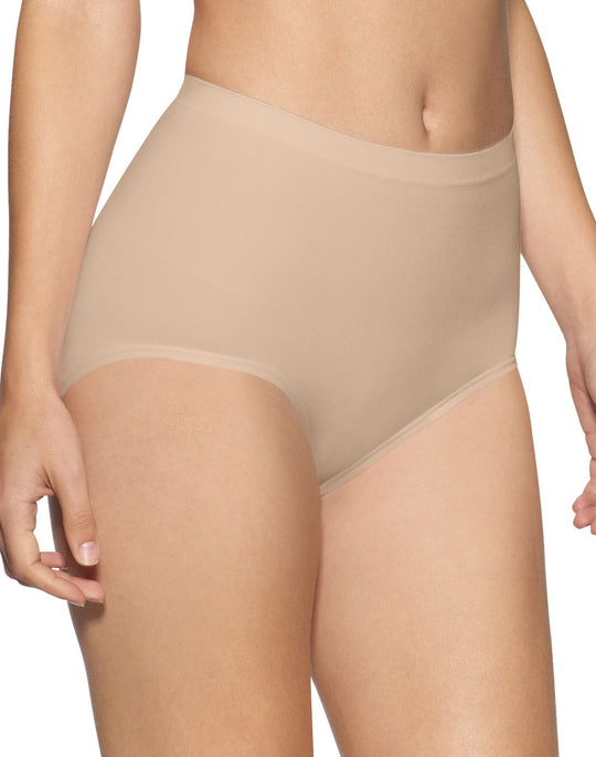 Bali Seamless Firm Control Brief Shaper 2 Pack