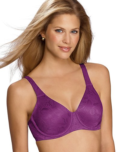 Bali Concealers Back Smoothing Underwire Bra 38 DD Mauve 3235