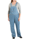 Dickies Womens Plus Size Relaxed Fit Straight Leg Bib Overalls