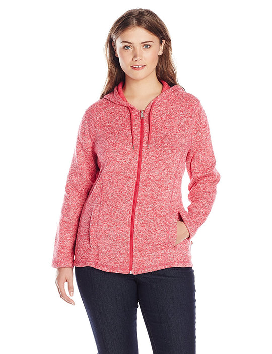 Dickies Womens Plus-Size Sweater Hooded Jacket