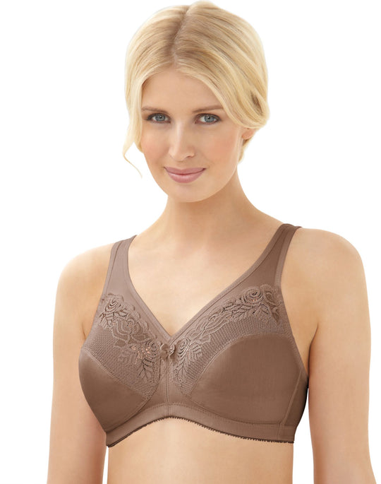 Glamorise Womens Magic Lift Wirefree Minimizer Bra