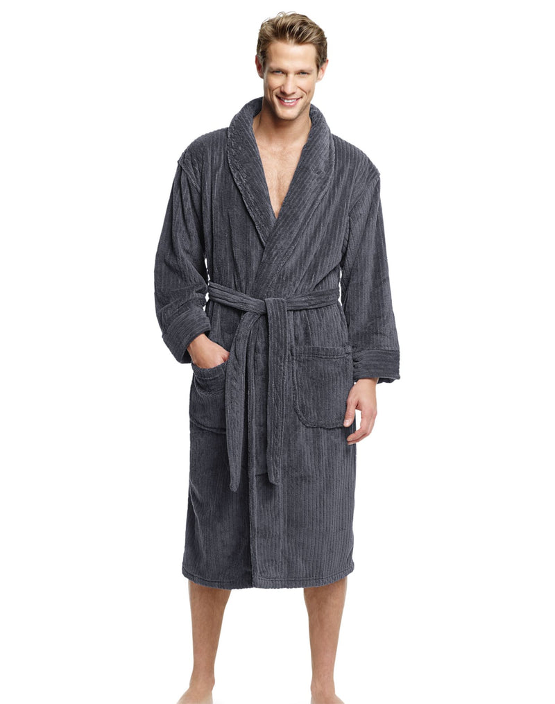 Hanes Men`s Soft Touch Microfleece Robe